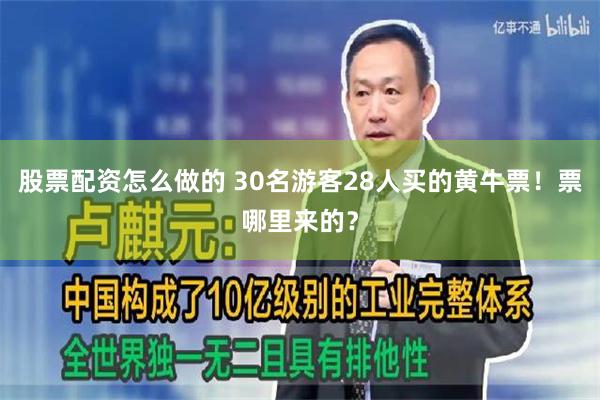 股票配资怎么做的 30名游客28人买的黄牛票！票哪里来的？